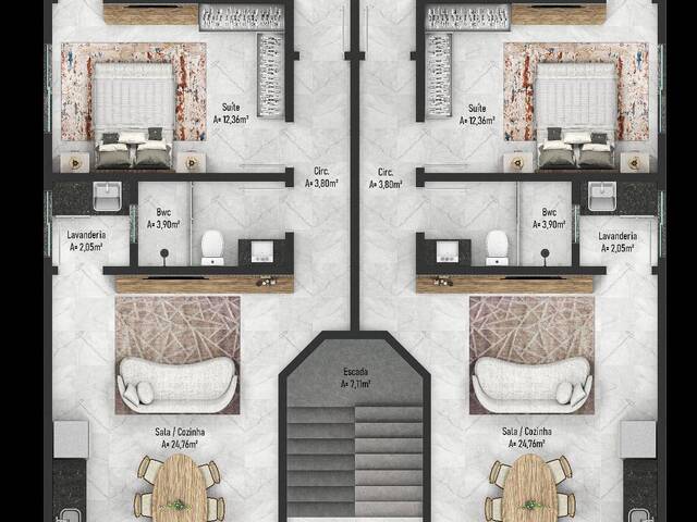 #1079 - Apartamento para Venda em Navegantes - SC