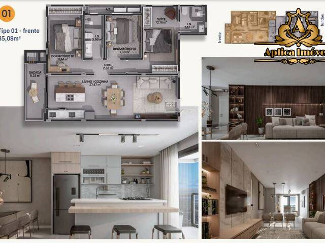 #1095 - Apartamento para Venda em Navegantes - SC