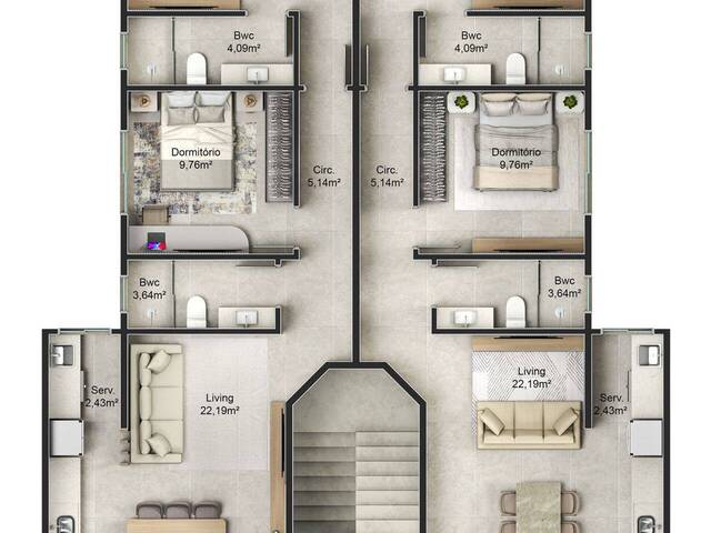 #1351 - Apartamento para Venda em Navegantes - SC
