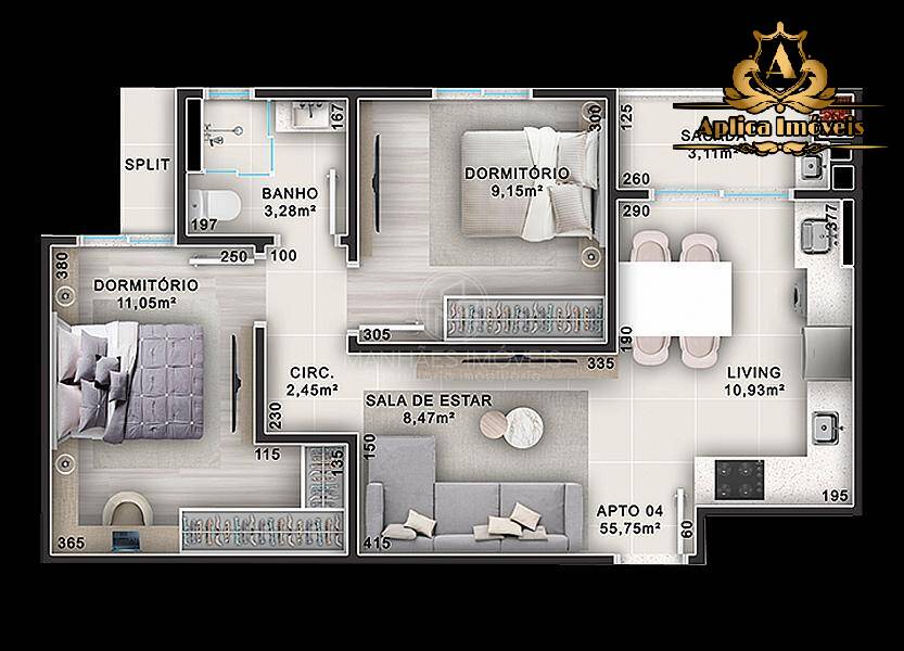 Apartamento, 2 quartos, 55 m² - Foto 6