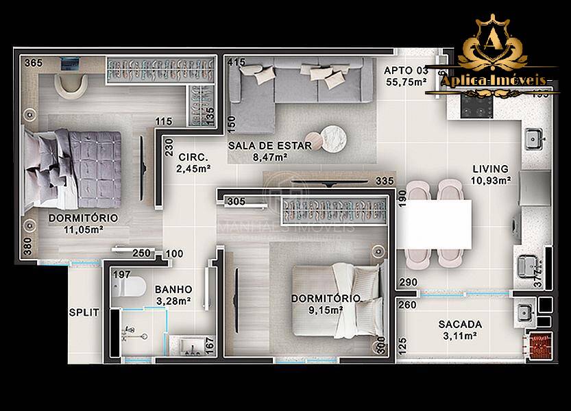 Apartamento, 2 quartos, 55 m² - Foto 5