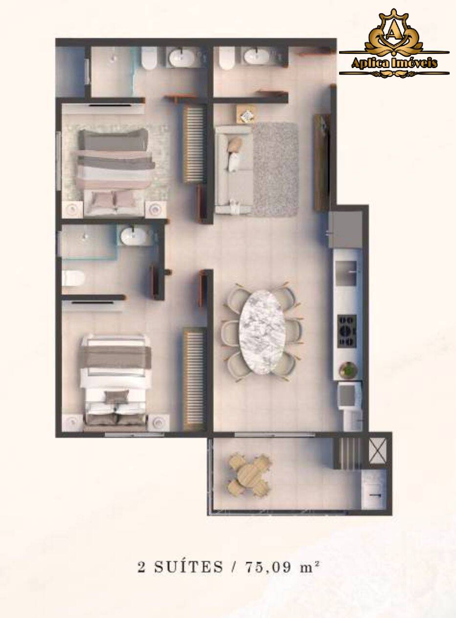 Apartamento, 2 quartos, 74 m² - Foto 10