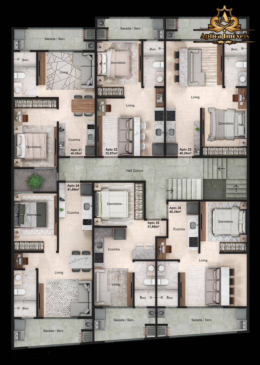 Apartamento, 1 quarto, 27 m² - Foto 8