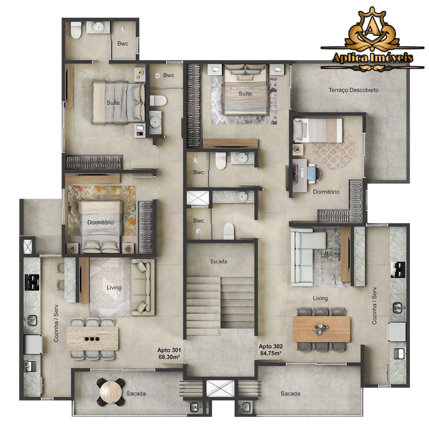 Apartamento, 2 quartos, 68 m² - Foto 9